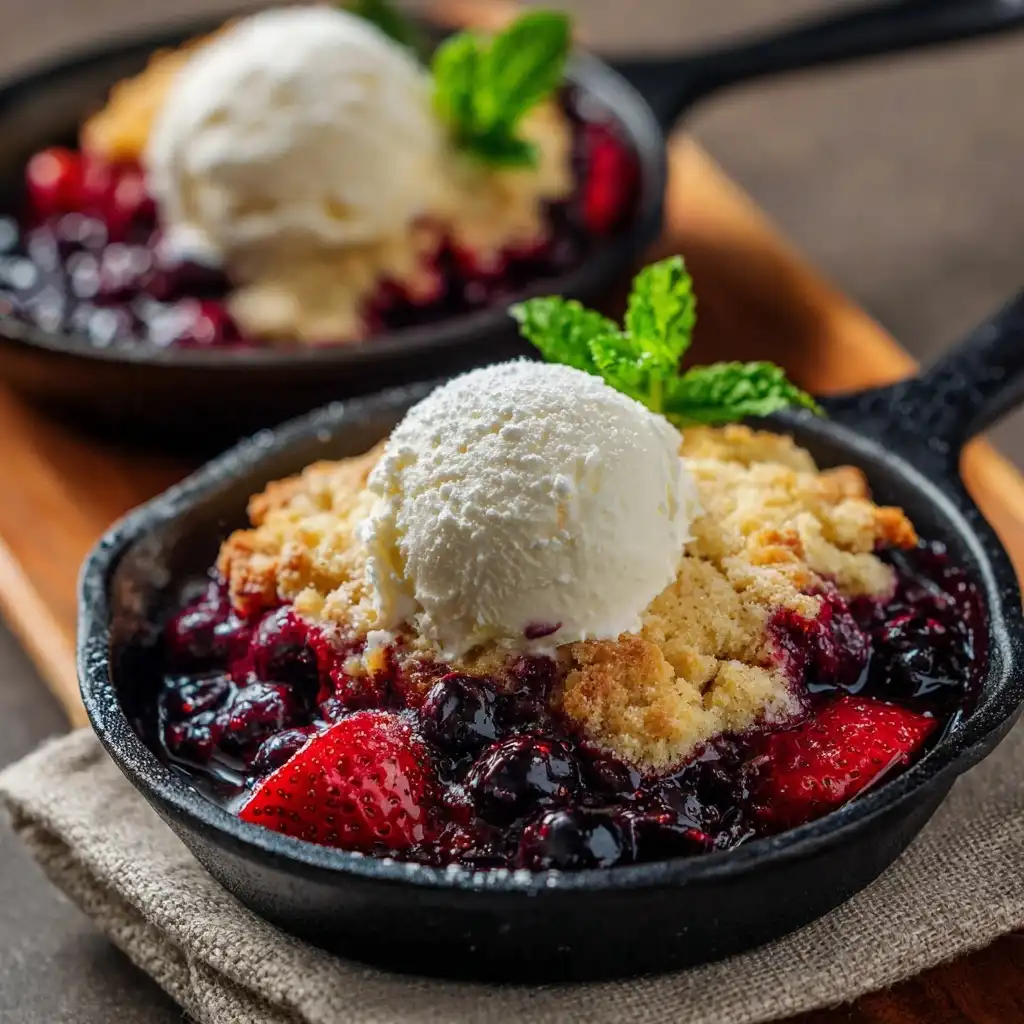 Keto Berry Cobbler