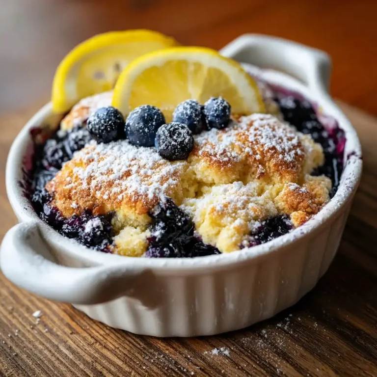 Lemon Blueberry Cobbler