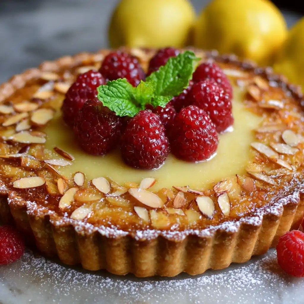 Lemon Curd Tart with Almond Crust