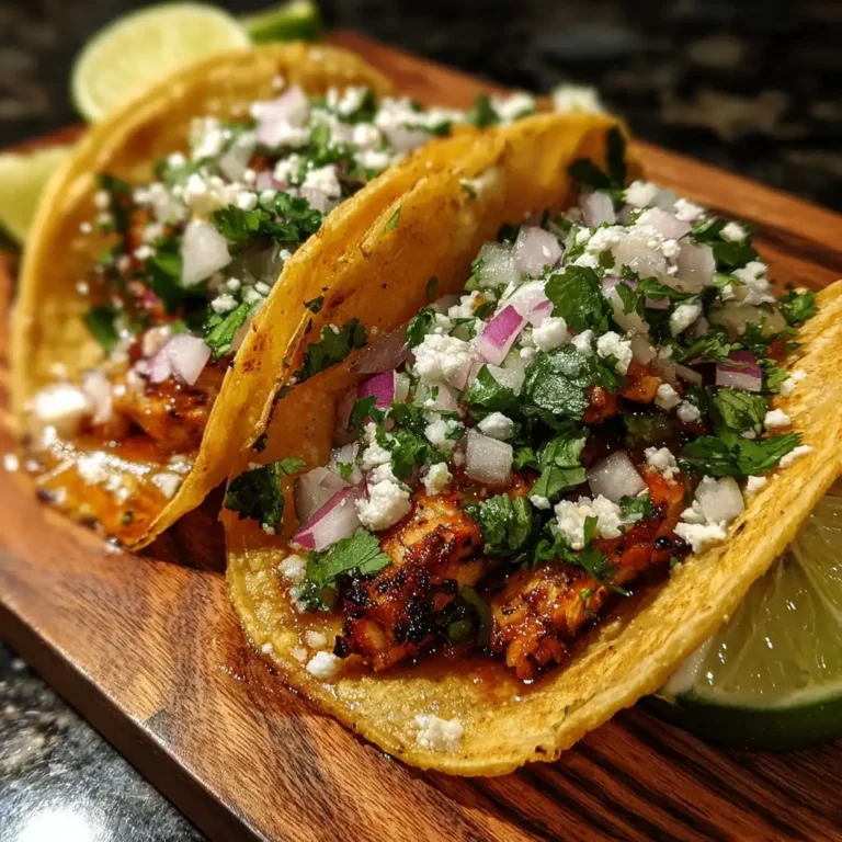 Lemon Garlic Chicken Tacos