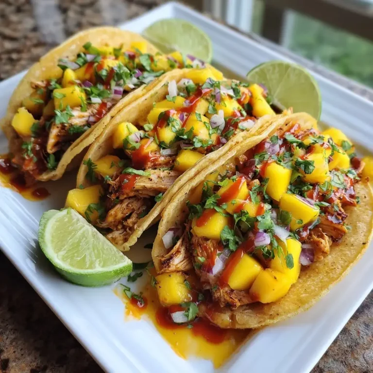 Mango Habanero Chicken Tacos