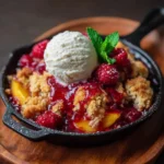 Mango Raspberry Cobbler