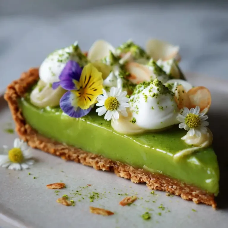 Matcha White Chocolate Tart