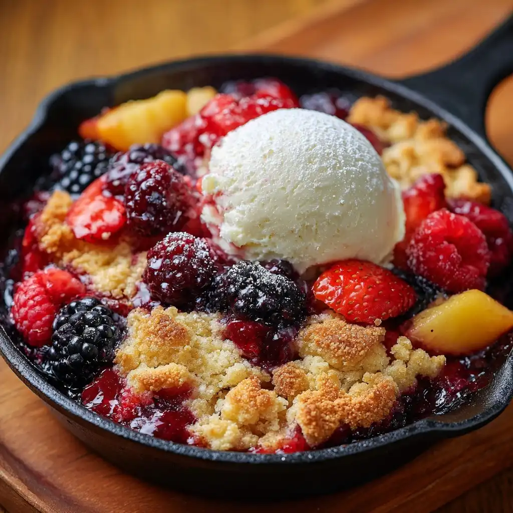 Mixed Fruit Summer Cobbler