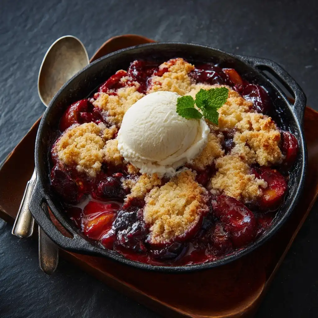 Mixed Stone Fruit Cobbler
