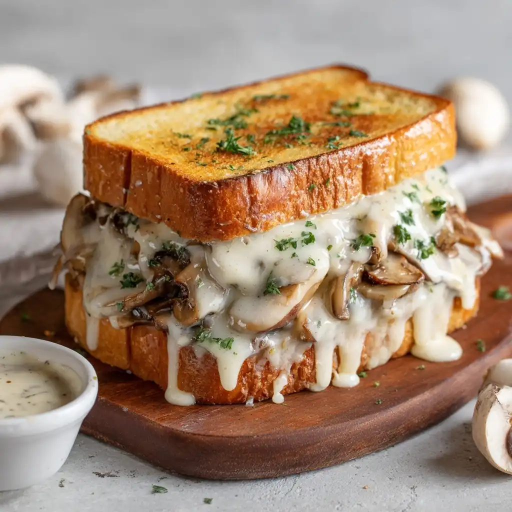 Mushroom Swiss Sandwich