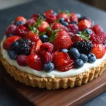 No Bake Berry Yogurt Tart