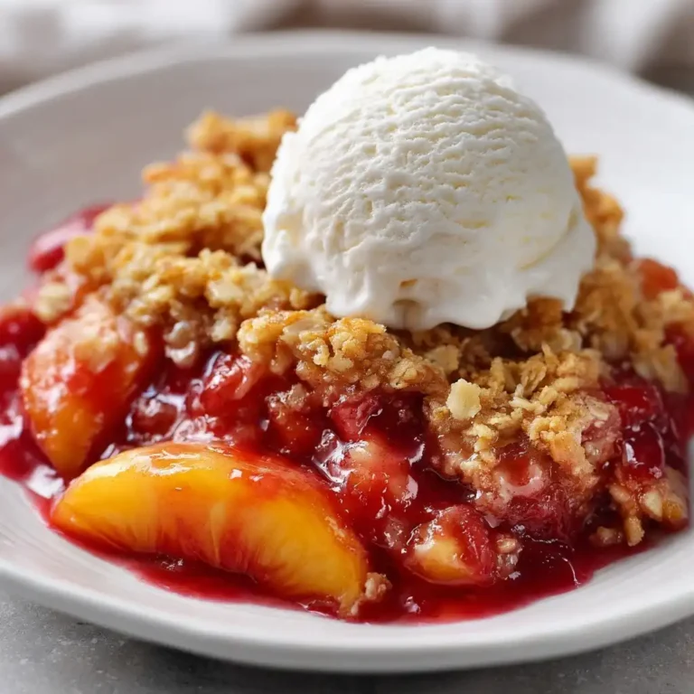 Oatmeal Topped Peach Cobbler