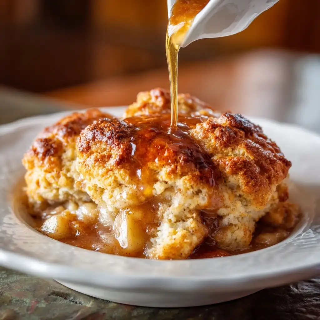 Old Fashioned Apple Biscuit Cobbler