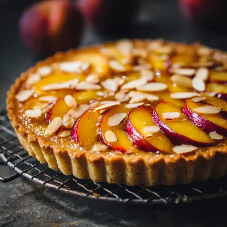 Peach Almond Tart