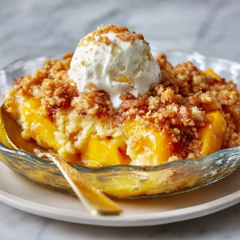 Peach Cobbler Dump Cake