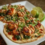 Peanut Lime Shrimp Tacos