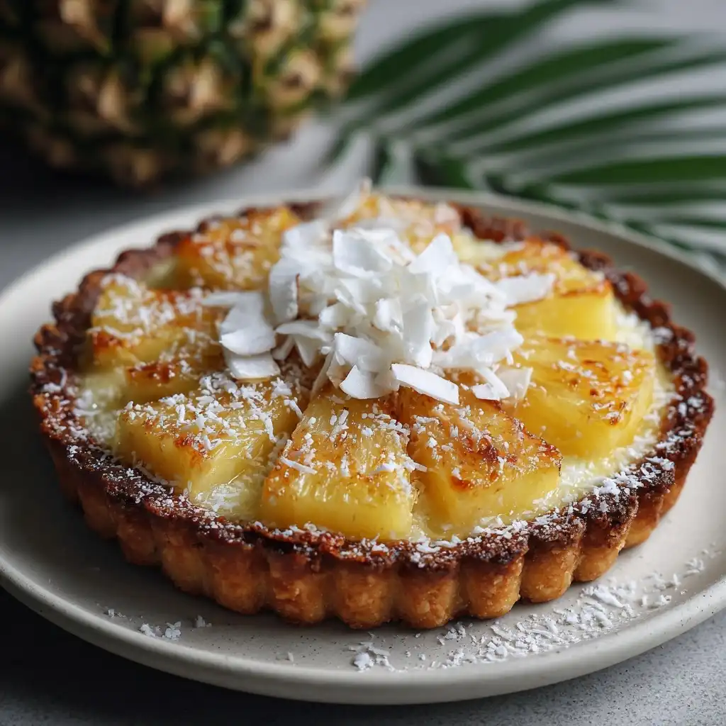 Pineapple Coconut Tart