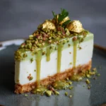 Pistachio White Chocolate Cheesecake