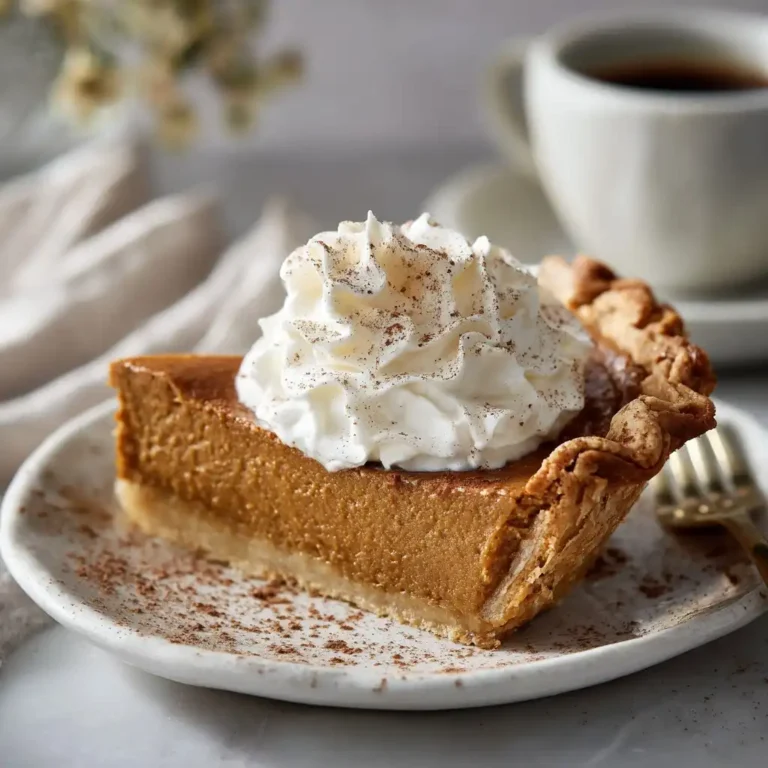 Pumpkin Pie with Brown Sugar Whipped Cream