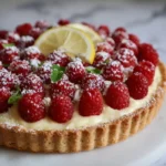 Raspberry Lemon Cheesecake Tart