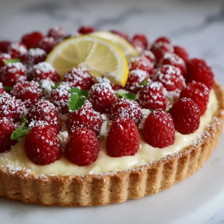 Raspberry Lemon Cheesecake Tart