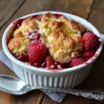 Raspberry Peach Cobbler