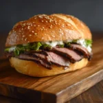 Roast Beef Horseradish Sandwich