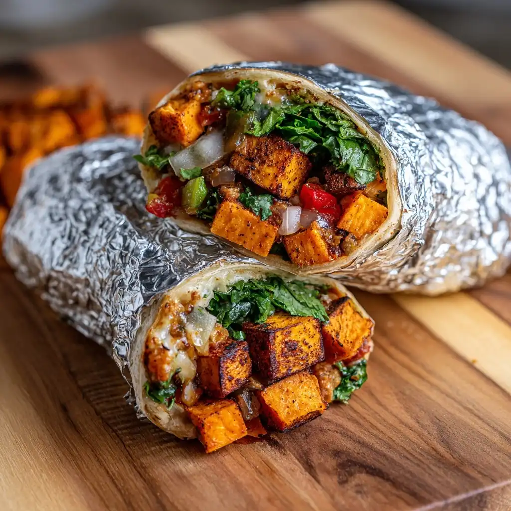 Roasted Sweet Potato Burritos
