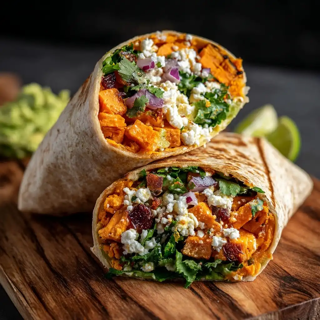 Roasted Sweet Potato Wrap