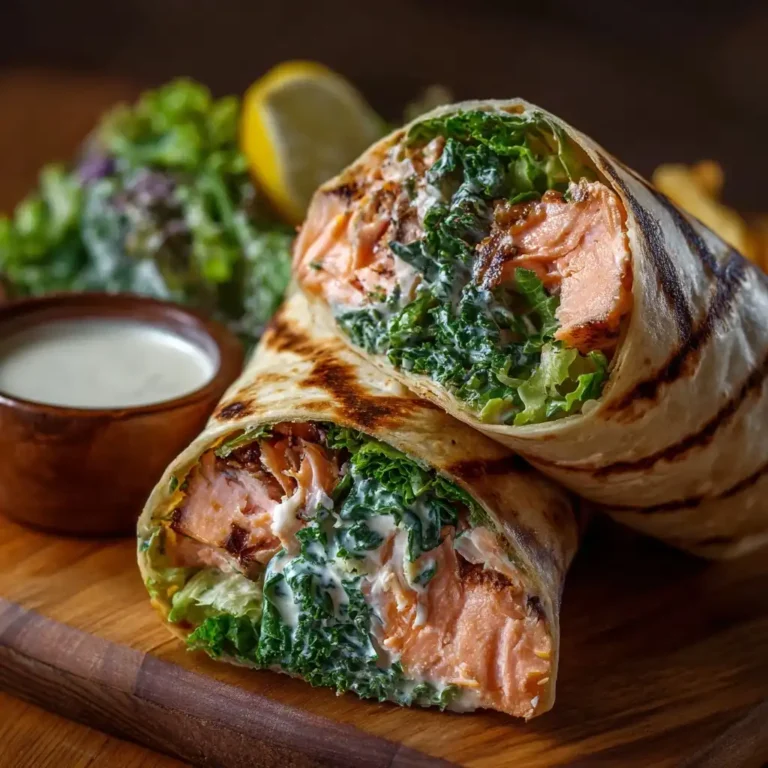 Salmon Caesar Wrap