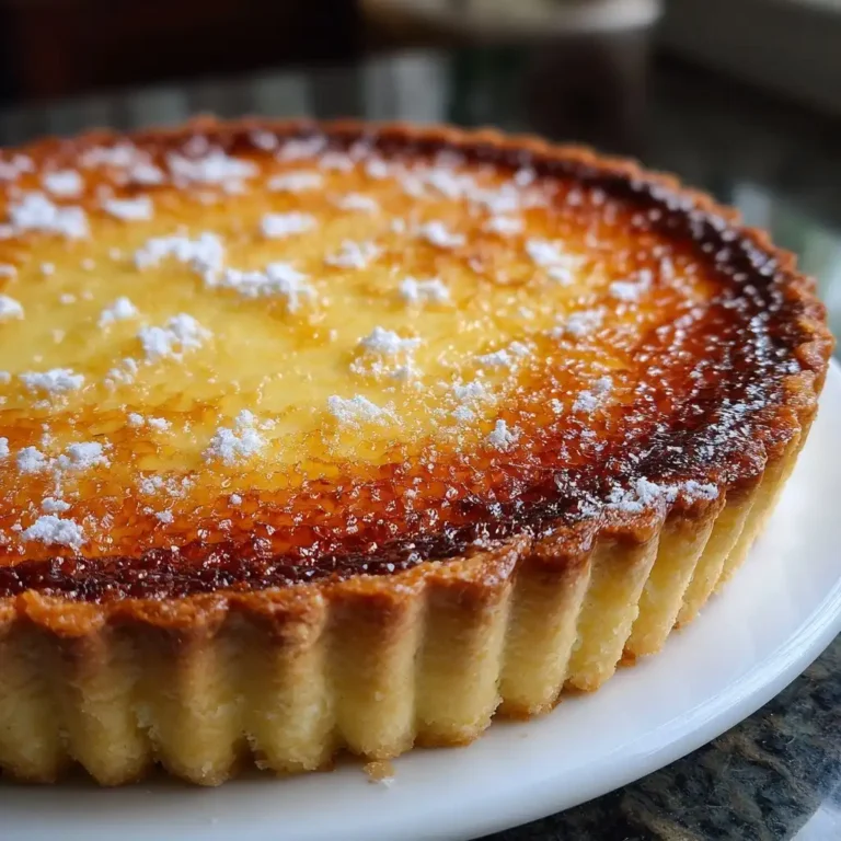 Salted Honey Custard Tart