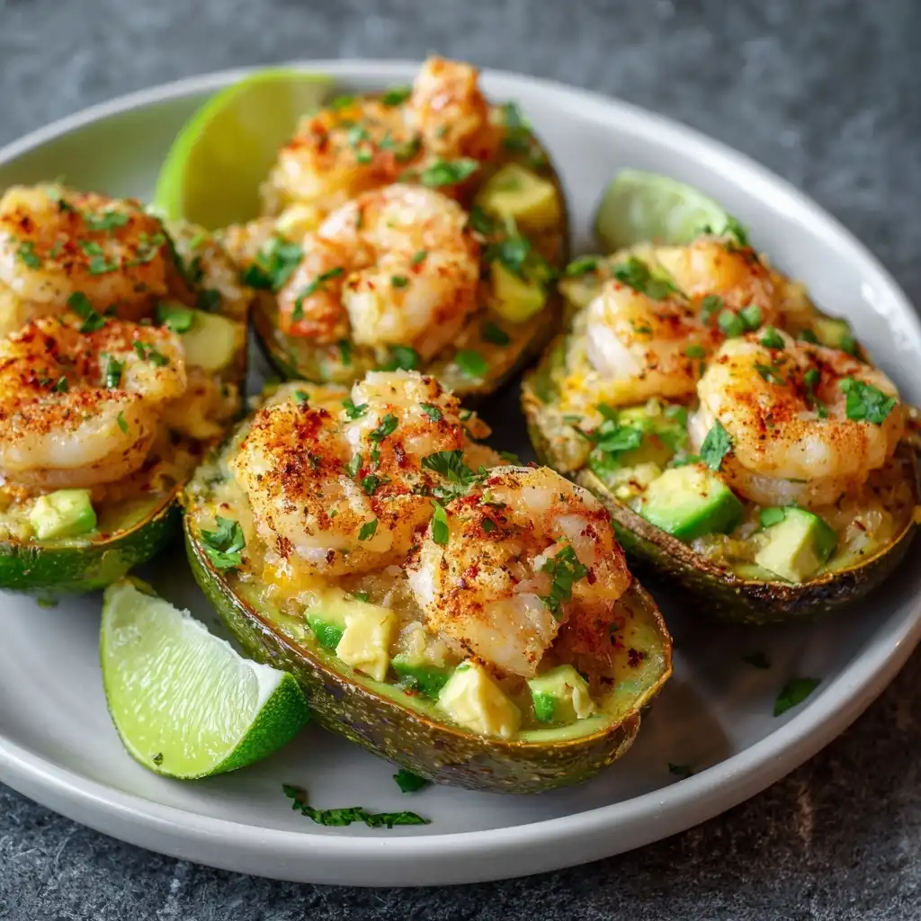 Shrimp Taco Stuffed Avocados