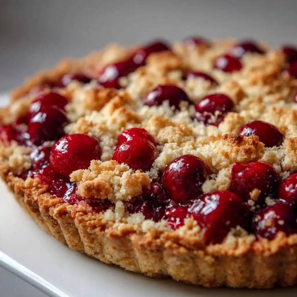Sour Cherry Crumb Pie