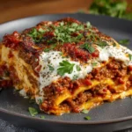 Spicy Italian Sausage-Free Beef Lasagna