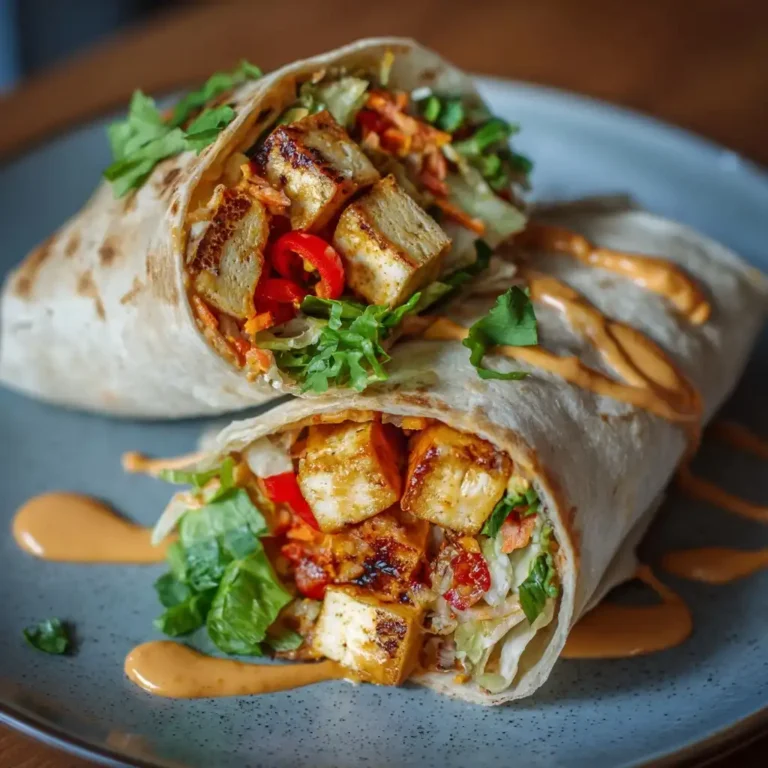 Spicy Peanut Tofu Wrap