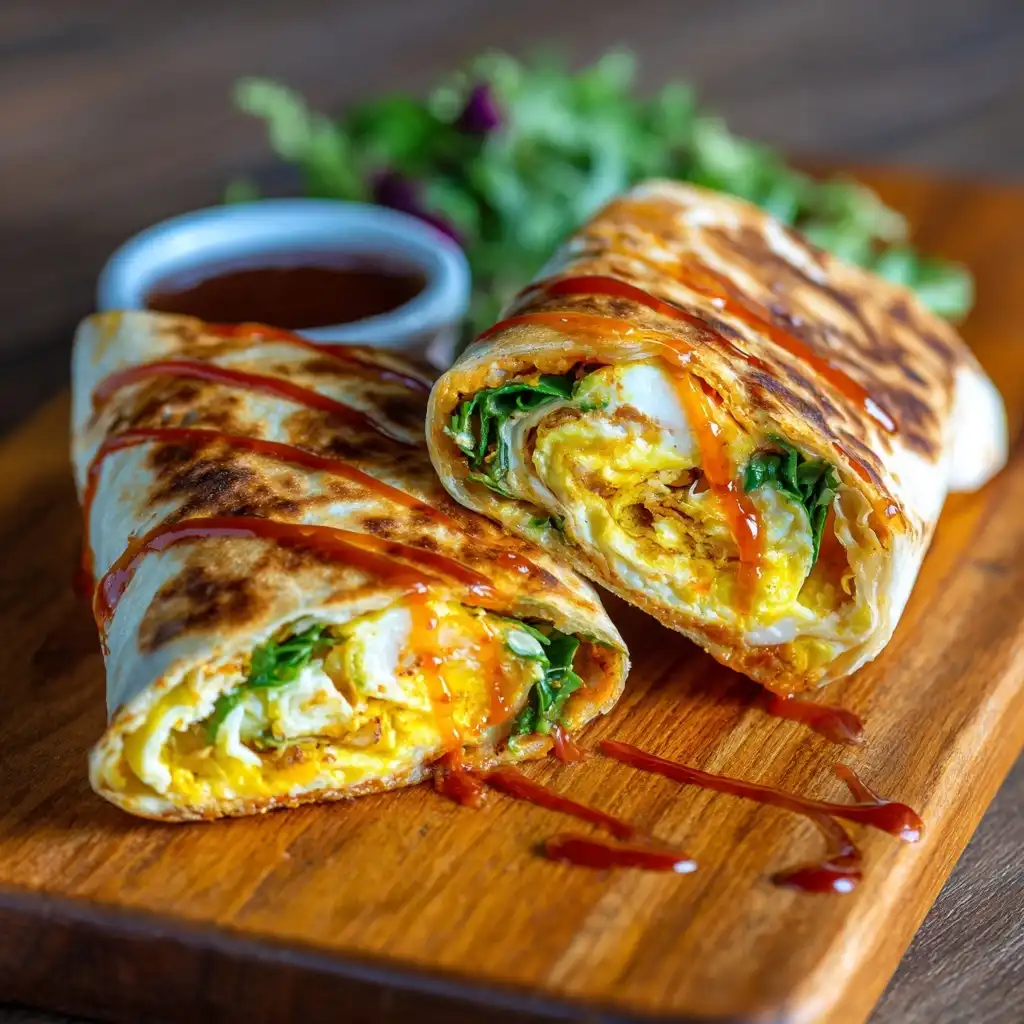 Spicy Sriracha Egg Wrap