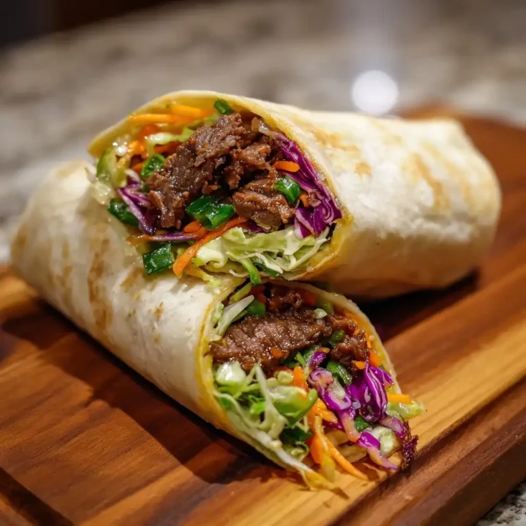 Spicy Szechuan Beef Wrap