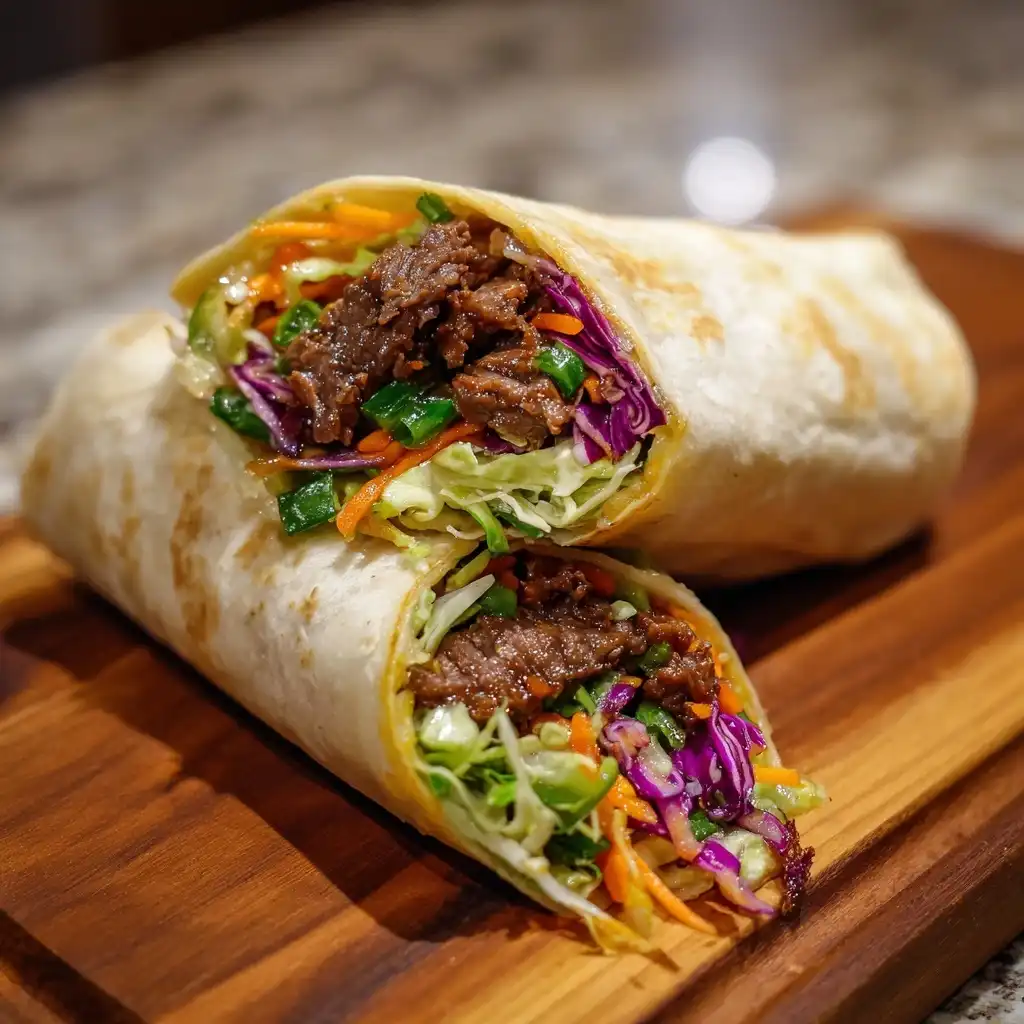 Spicy Szechuan Beef Wrap