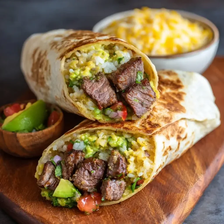 Steak and Avocado Burritos