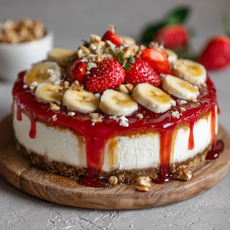 Strawberry Banana Cheesecake