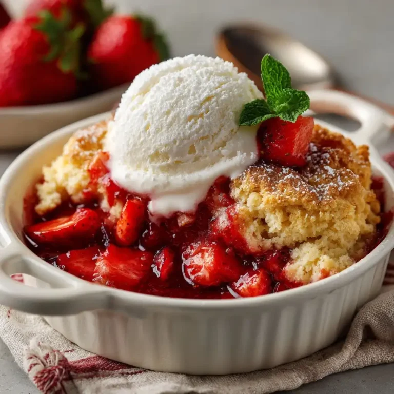 Strawberry Shortcake Cobbler