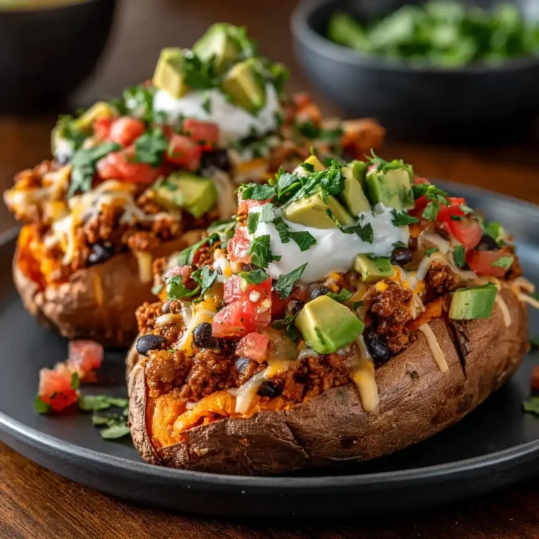 Taco Stuffed Sweet Potatoes