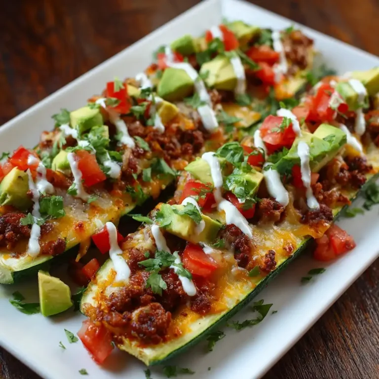 Taco Stuffed Zucchini Boats