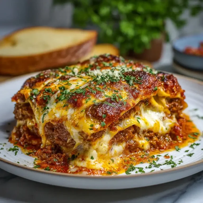 Ultimate Cheesy Beef Lasagna