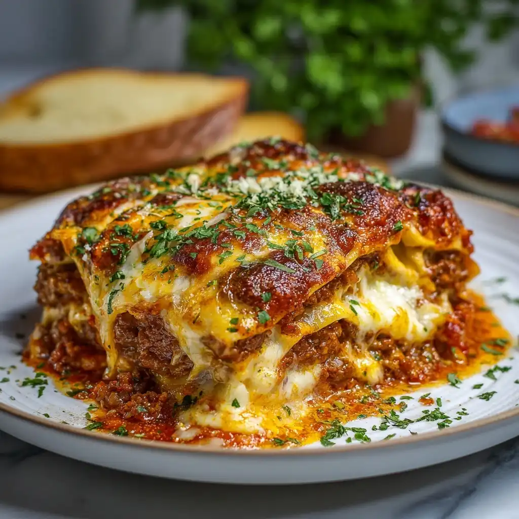 Ultimate Cheesy Beef Lasagna