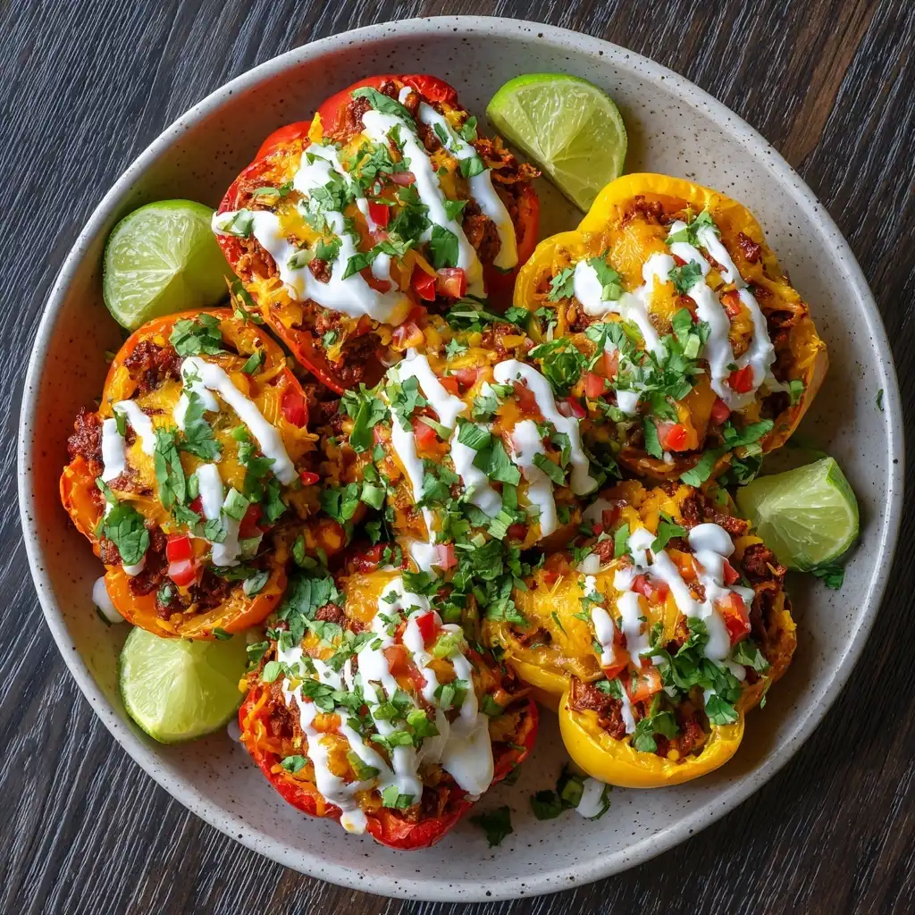 Vegetarian Taco Stuffed Bell Peppers