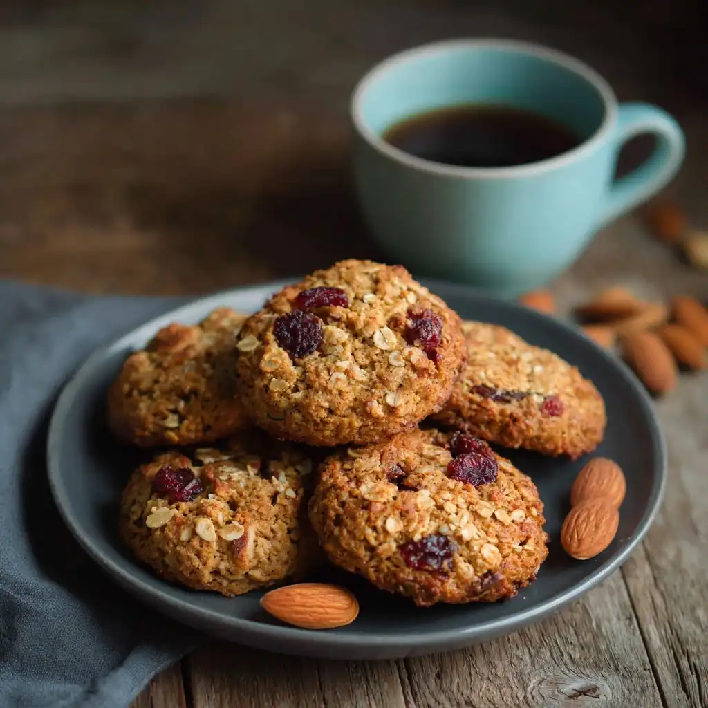 Almond Oatmeal Breakfast Cookies