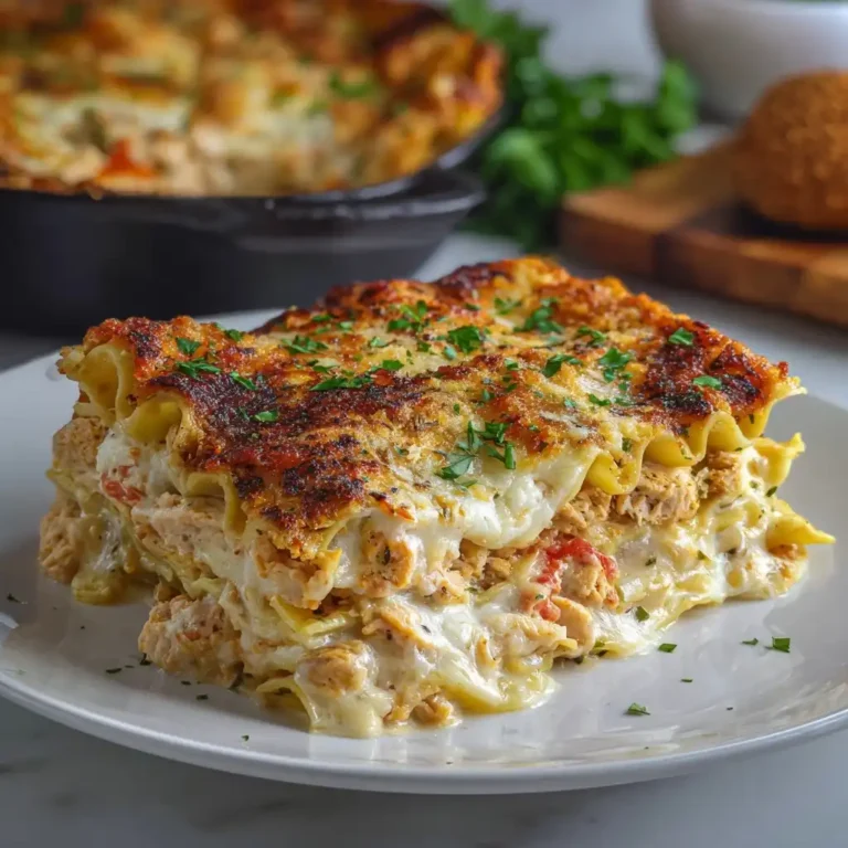Blackened Chicken Alfredo Lasagna