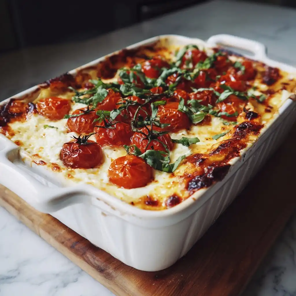 Burrata and Roasted Tomato Lasagna
