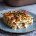 Chicken Bacon-Free Carbonara Lasagna