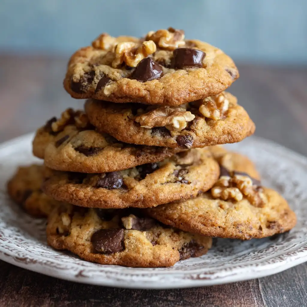 Chocolate Chip Walnut Cookies
