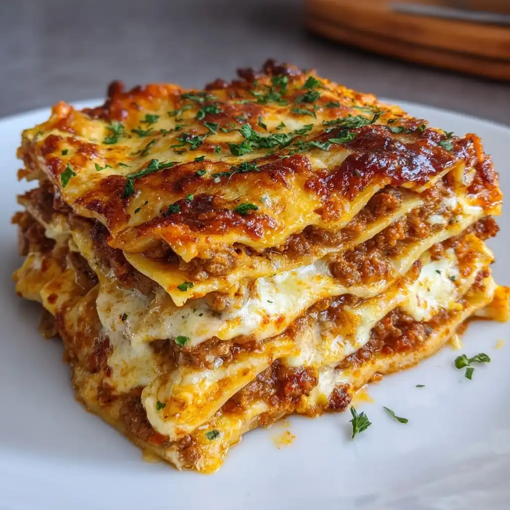 Classic Bolognese Lasagna with Beef