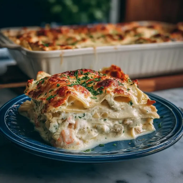 Creamy White Seafood Lasagna