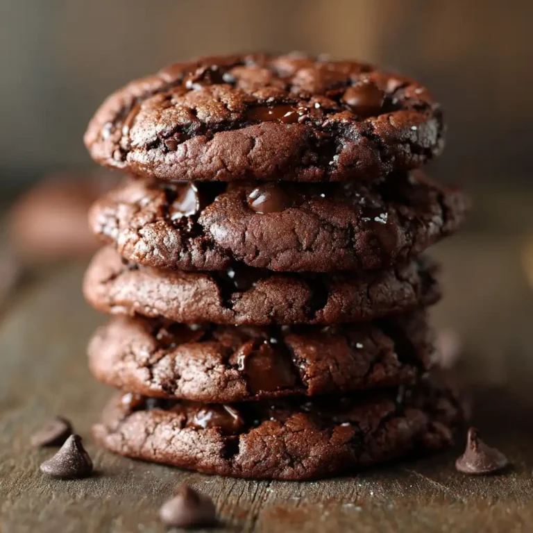 Double Chocolate Fudge Cookies